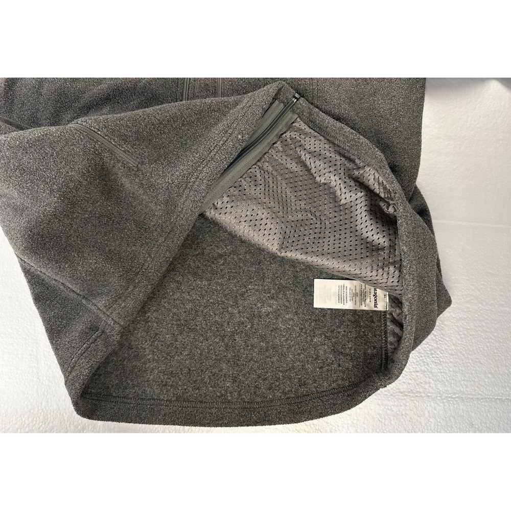 Patagonia Jacket Synchilla Mens L Fleece Nickel Grey Pullover Full Zip ROLLUP - Picture 15 of 16